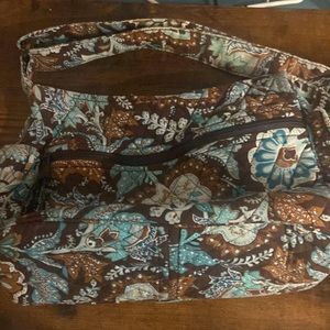 Vera Bradley purse—good condition—brown and turquoise